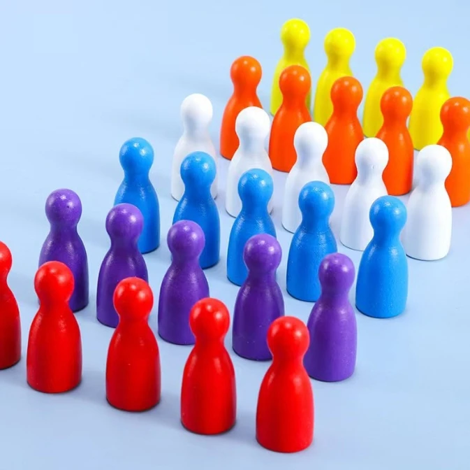 100 Pcs Colorful Wooden Chess  - Board Game Catan review and price
